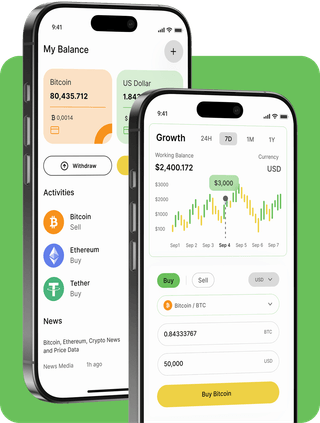 Burger Invest trading platform with live market data